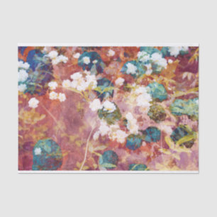Coole, trendy Kunst des romantischen Blumenmusters Seidenpapier