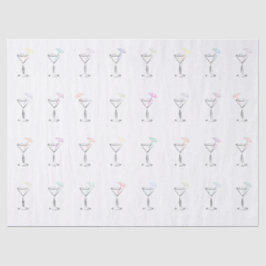 Coole Trendy Martini-Gläser Seidenpapier
