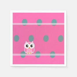 Coole trendy Polka Dosen mit Niedlichem Schüssel Serviette