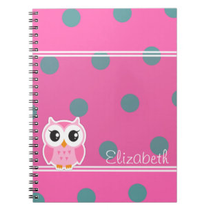 Coole trendy Polka Dots mit Niedlichen, Personalis Notizblock