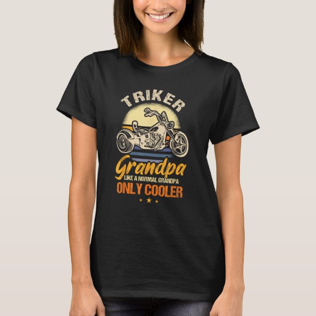 Coole Triker Opa Tricycle Großmutter T-Shirt (Vorderseite)