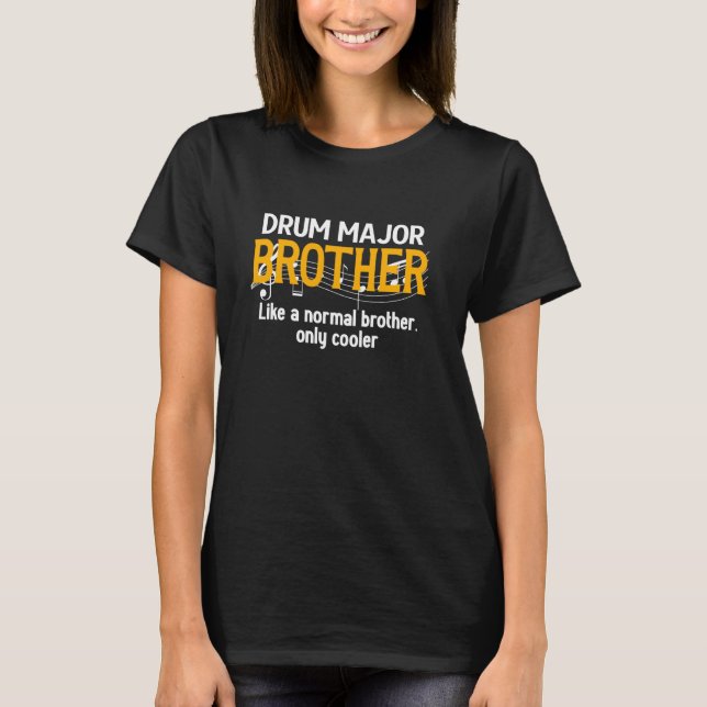 Coole Trommel Hauptbrother eines Trommel Hauptbrot T-Shirt (Vorderseite)