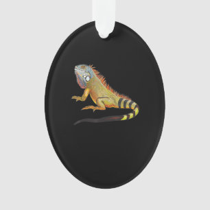 Coole tropische Iguana-Eidechse, Haustiergeschenk Ornament