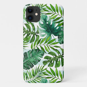 Coole tropische tropische Blätter in Wasserfarbe Case-Mate iPhone Hülle