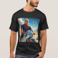 coole Trump Motorrad-Alien Planet Raumschiff MAGA