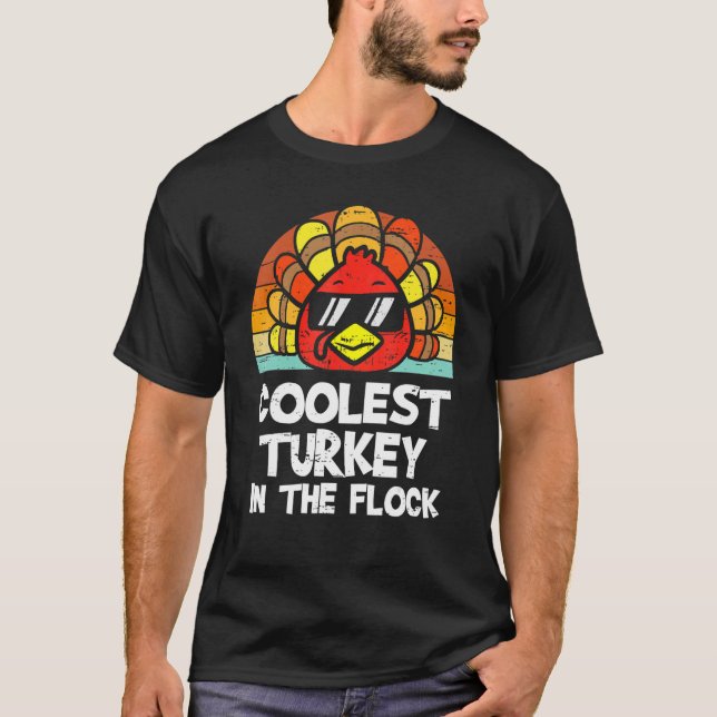 Coole Türkei im Flock Erntedank Kleinkind B T-Shirt (Vorderseite)