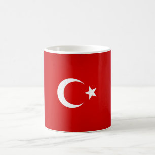 Coole türkische Flagge Kaffeetasse
