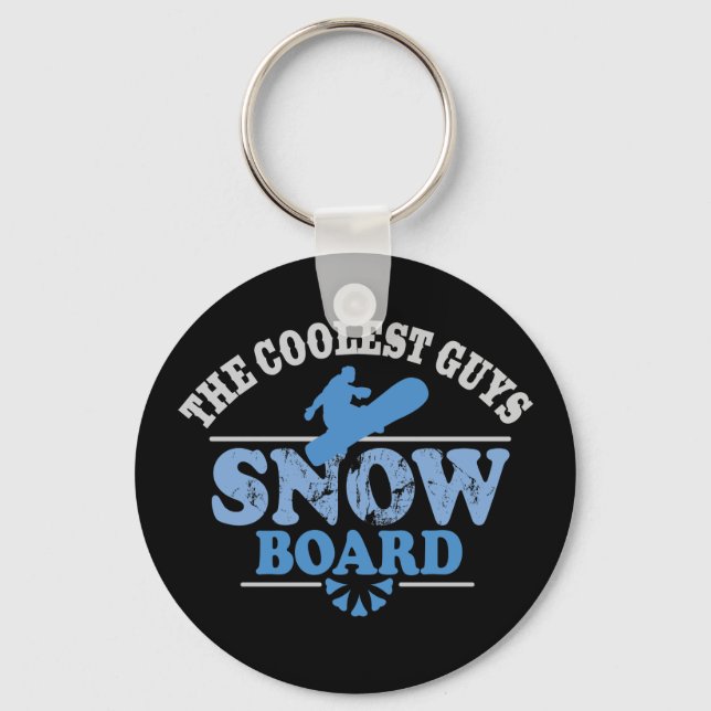 Coole Typ Snowboard Schlüsselanhänger (Vorderseite)