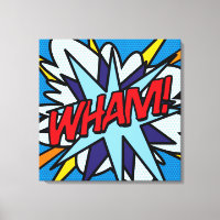 Coole Typografie Moderner Pop Art Comic Buch WHA