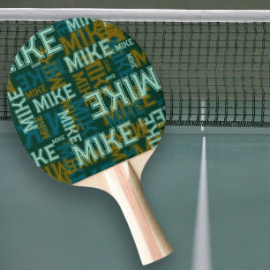 Coole Typografie wiederholen Tischtennis Schläger