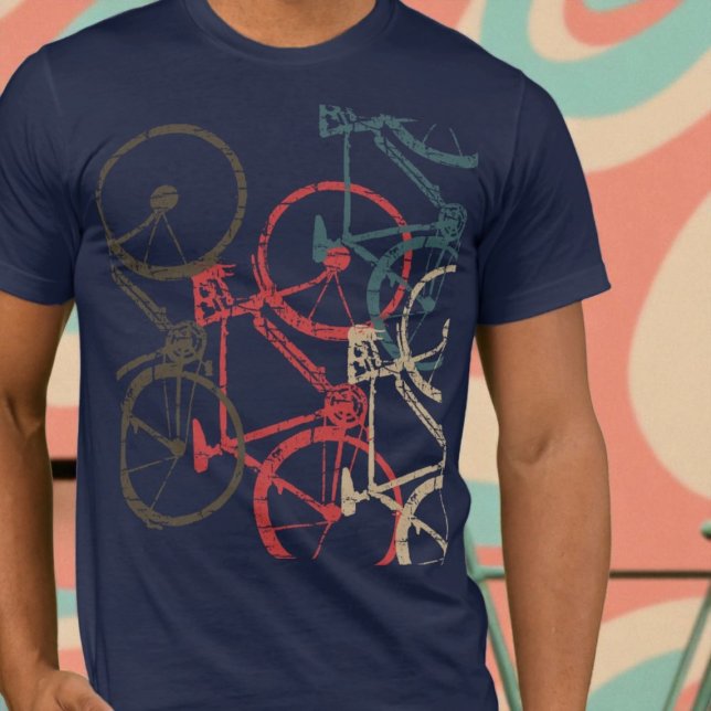 Coole überlappende Fahrräder T-Shirt (Von Creator hochgeladen)