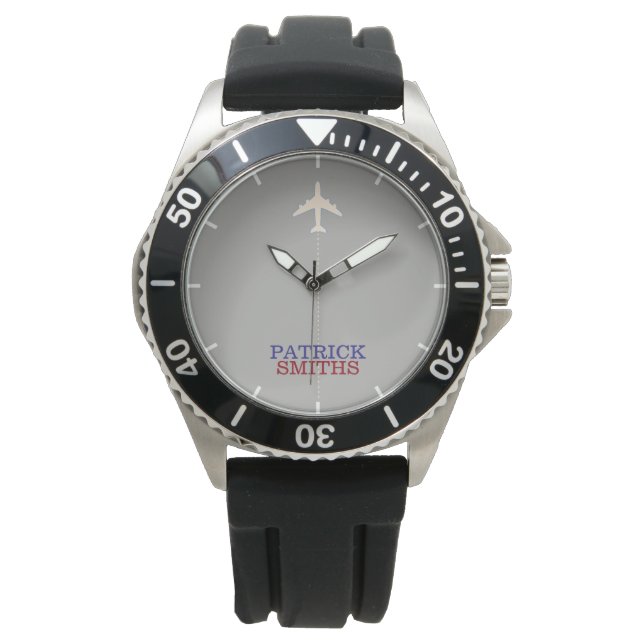 coole Uhr mit seinem Namen (Vorderseite)