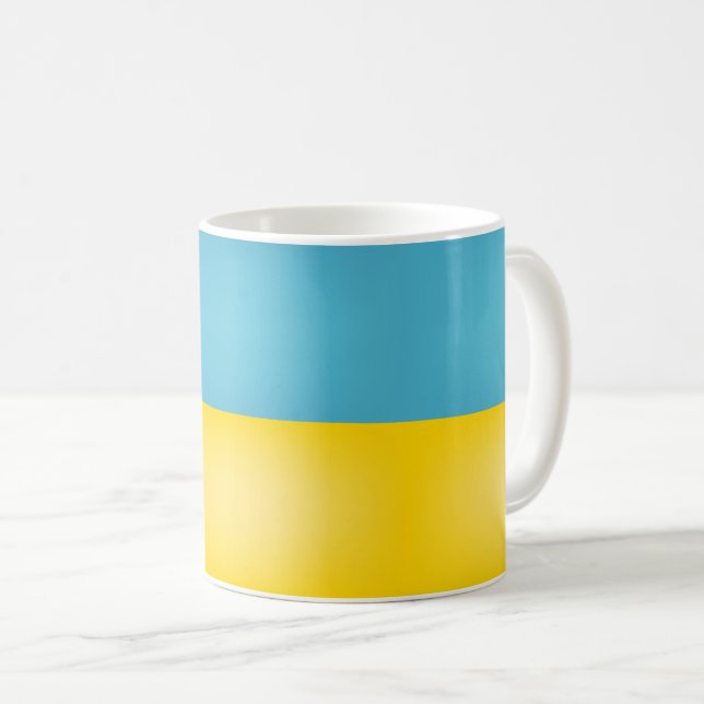 Coole ukrainische Flagge Kaffeetasse (VorderseiteRechts)