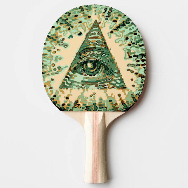 Coole und einzigartige Tarnung Illuminati Tischtennis Schläger (Vorderseite)
