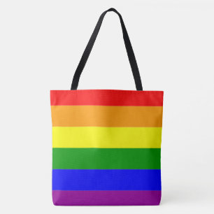 Coole und klassische Regenbogenflagge Tasche