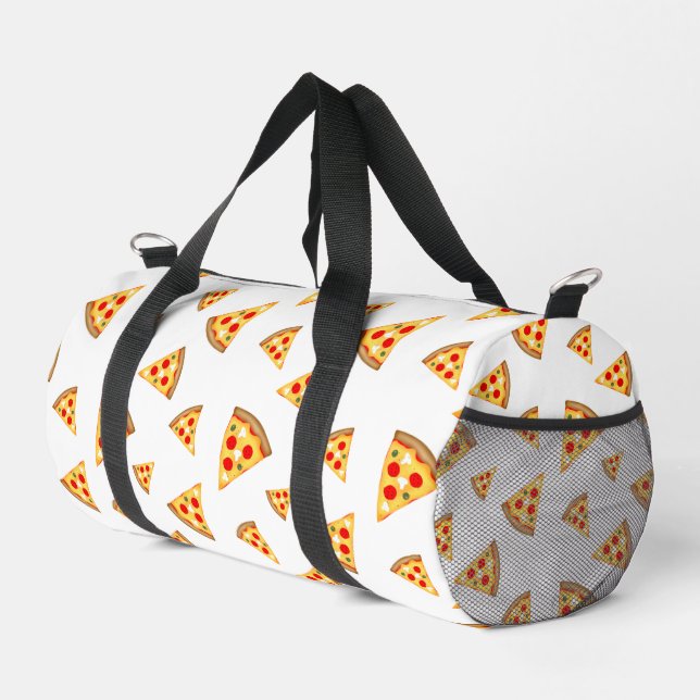 Coole und lustige Pizzaschnitte Duffle Bag (Rechte Ecke)