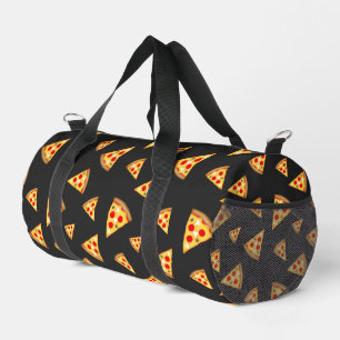 Coole und lustige Pizzaslicen-Muster dunkelgrau Duffle Bag