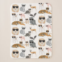Coole und lustige Tiere mit Sonnenbrille