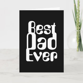 COOLE UND MINIMALISTISCHE "BESTER VATER ALLE ZEIT" KARTE
