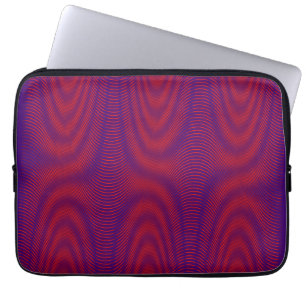 Coole und moderne Abstrakte Moiré-Effekt Lila & ro Laptopschutzhülle