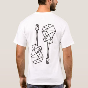coole und moderne geometrische Gitarrenmusik T-Shirt
