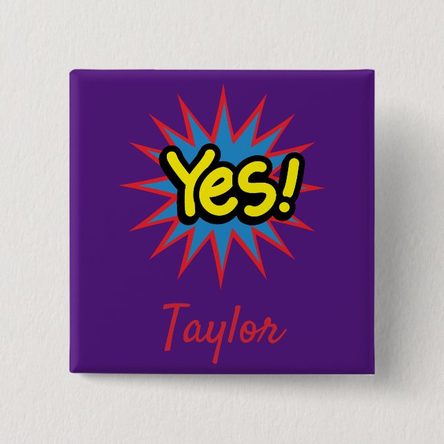Coole und trendige Kunst Button (Vorderseite)