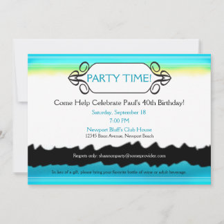 Coole und zeitgemäße Farbtafel Einladung