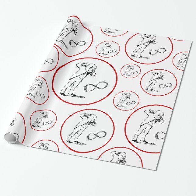Coole Unendlichkeit Symbol Philosophisches Papier Geschenkpapier (Ungerollt)