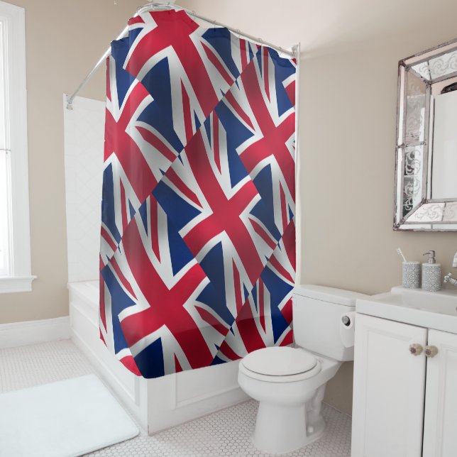 COOLE UNION JACK FLAG DUSCHVORHANG (Beispiel)