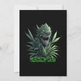 coole Unkraut-Pflanze für den Druck "Growing Wild" Einladung