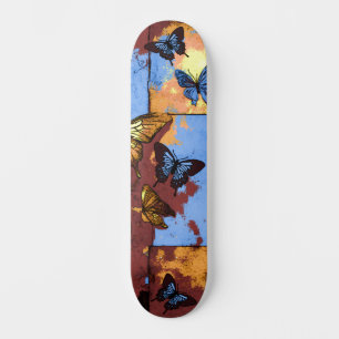 Coole Urban Street Art Inspiriert Grunge Butterfli Skateboard
