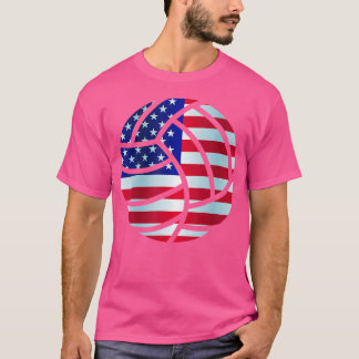 Coole US-amerikanische Flag-Volleyball für Volleyb T-Shirt