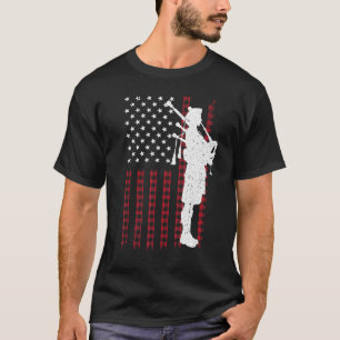 Coole US-Flag-Bagpiper für Männer Bagpipe Player T-Shirt