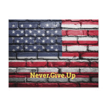 Coole US-Flagge mit Zitat