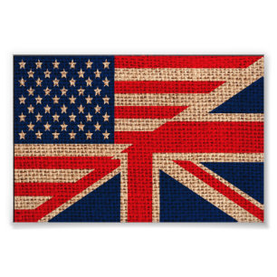 Coole usa Gewerkschaft Jack Flags begraben Texteff Fotodruck
