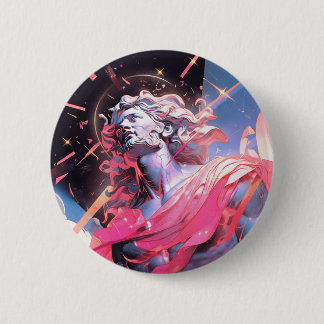 Coole Vaporwave-Statue von David in Pink Button