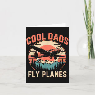 Coole Väter fliegen Flugzeuge Lustiger Parket Vate Karte