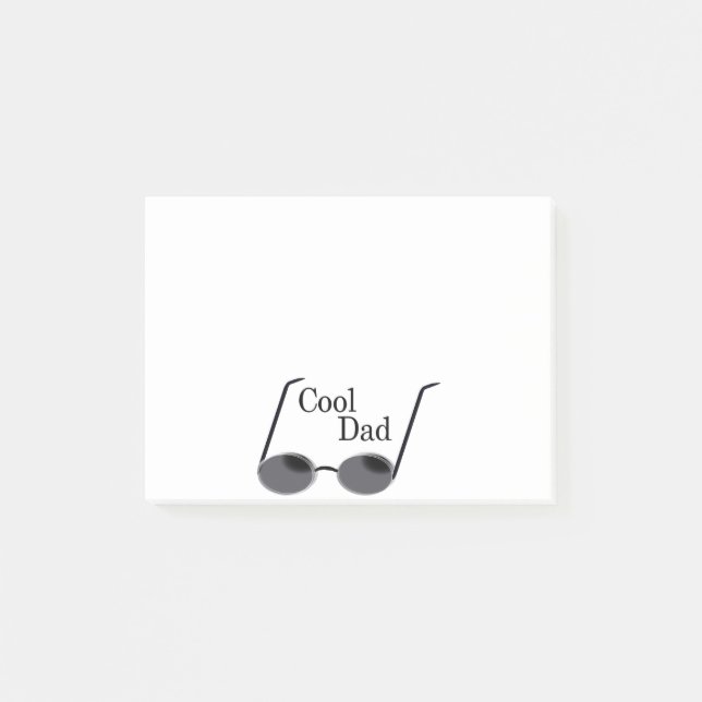 Coole Vater-Nachhinweise Post-it Klebezettel (Vorderseite)