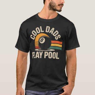 Coole Väter spielen Pool Lustige Billard T-Shirt