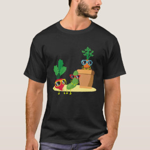 Coole Veggies Sonnenbrille I Gartengarten Gemüse I T-Shirt