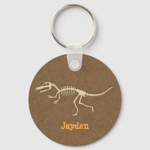 Coole Velociraptor-Dinosaurier-Knochen für Jungen Schlüsselanhänger