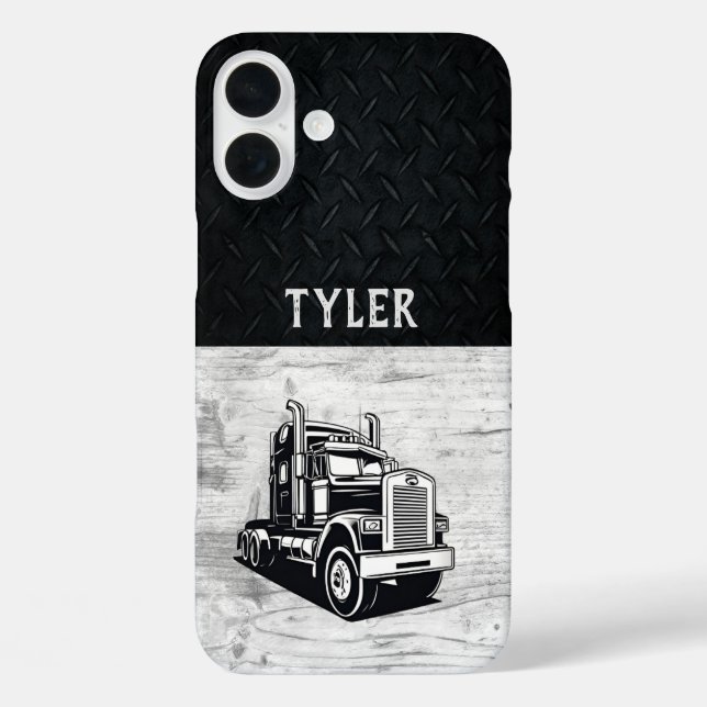 Coole Verkehrsmittelbezeichnung iPhone 16 Plus Hülle (Rückseite)