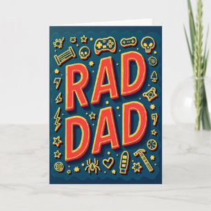 Coole verrückte Dad-Grafikkarte Karte