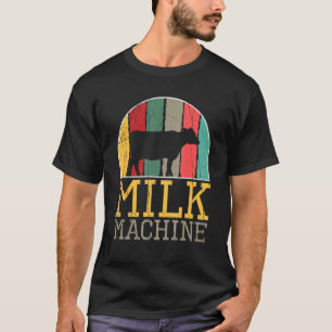 Coole Vintage-Kuhmilch-Maschine Farm Mütter T-Shirt