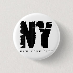 Coole Vintage New York City Style Tee Shirts, New Button