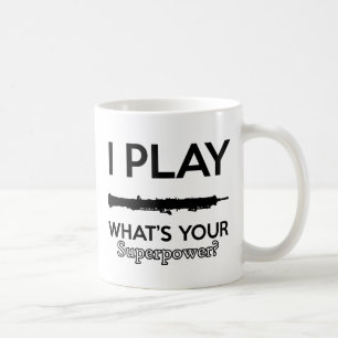 coole Vintage oboe Entwürfe Kaffeetasse
