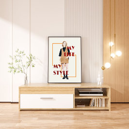 Coole Vintage Pinup Girl Poster