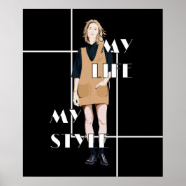 Coole Vintage Pinup Girl Poster