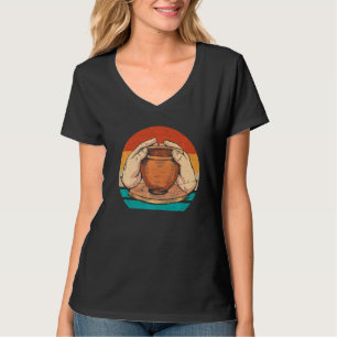 Coole Vintage Retro-Keramik-Keramik Clay Art T-Shirt