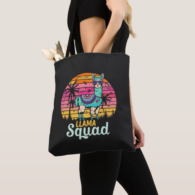 Coole Vintage-Retro-Llama-Gruppe Tasche (Von Nahem)